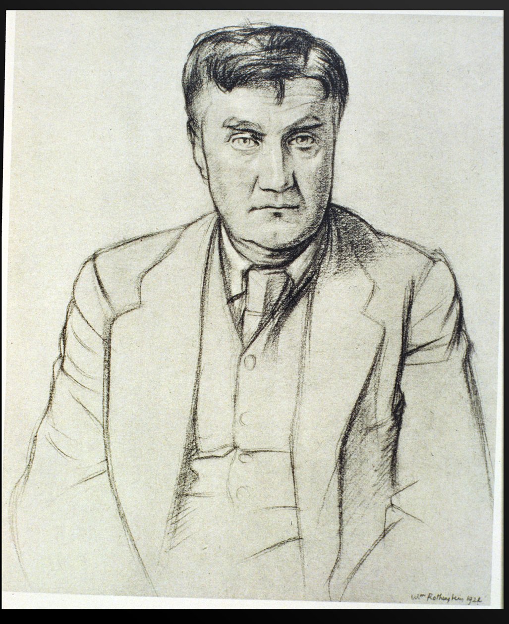 Porträtt av Ralph Vaughan Williams (1872-1958) av William Rothenstein