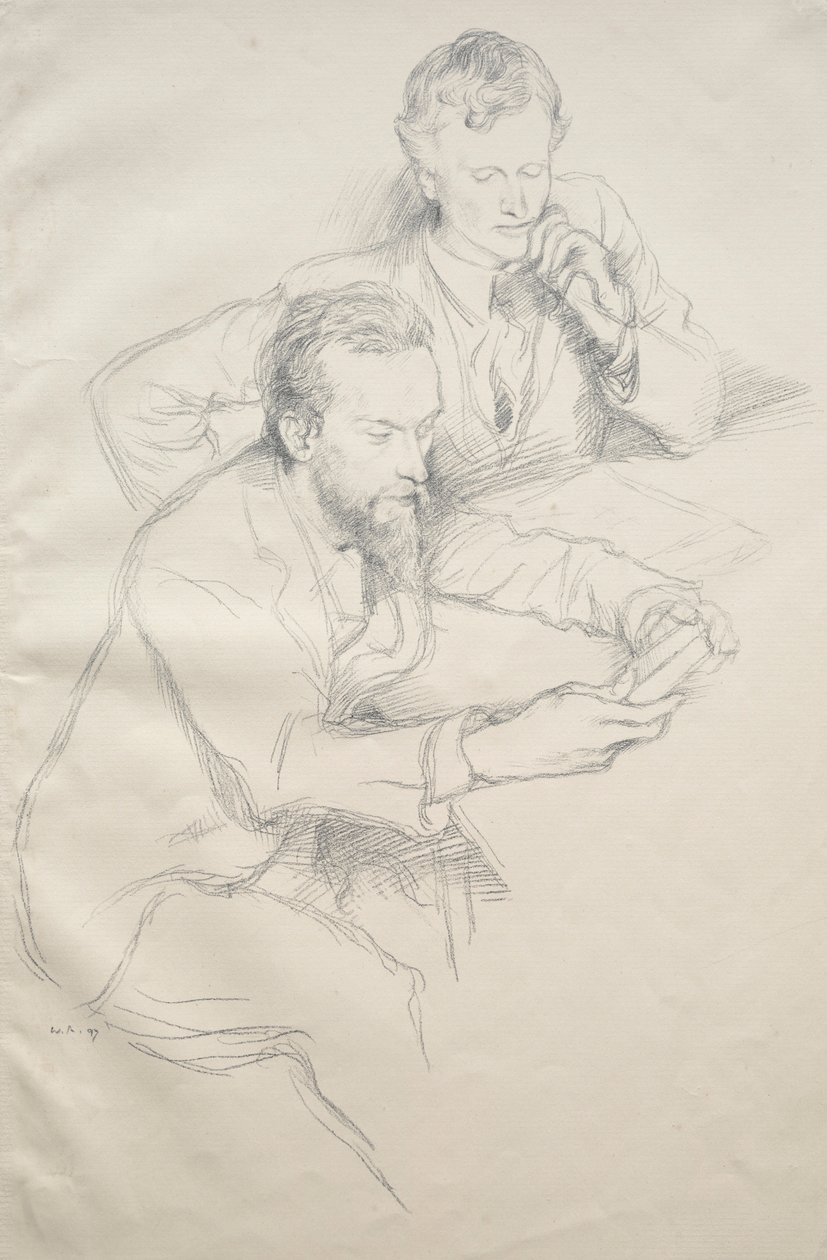 Ricketts och Shannon, 1897. av William Rothenstein