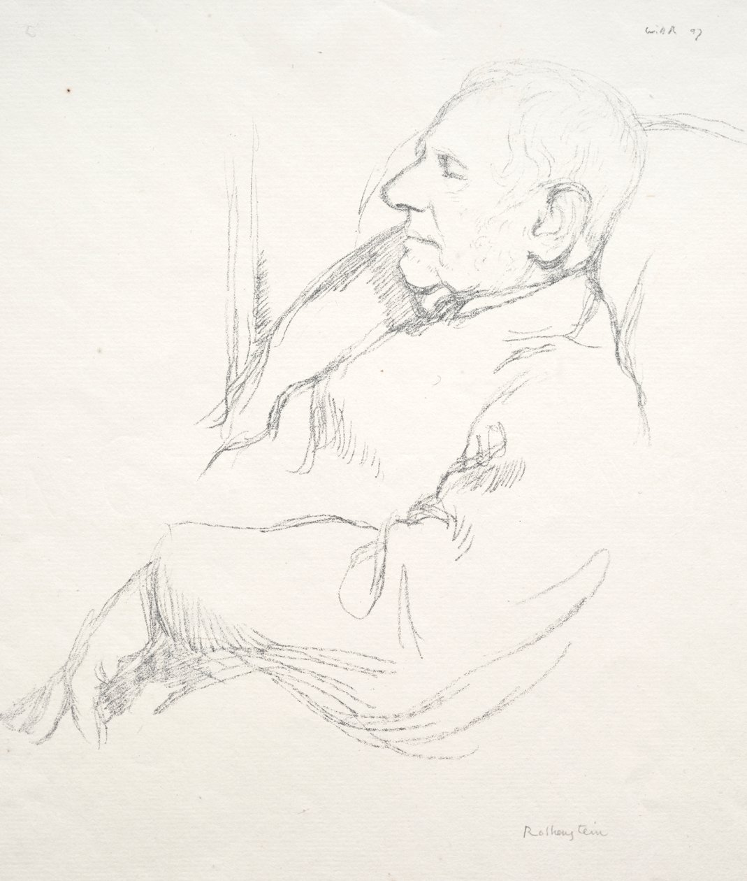 Sir Francis Seymour Haden sover av William Rothenstein