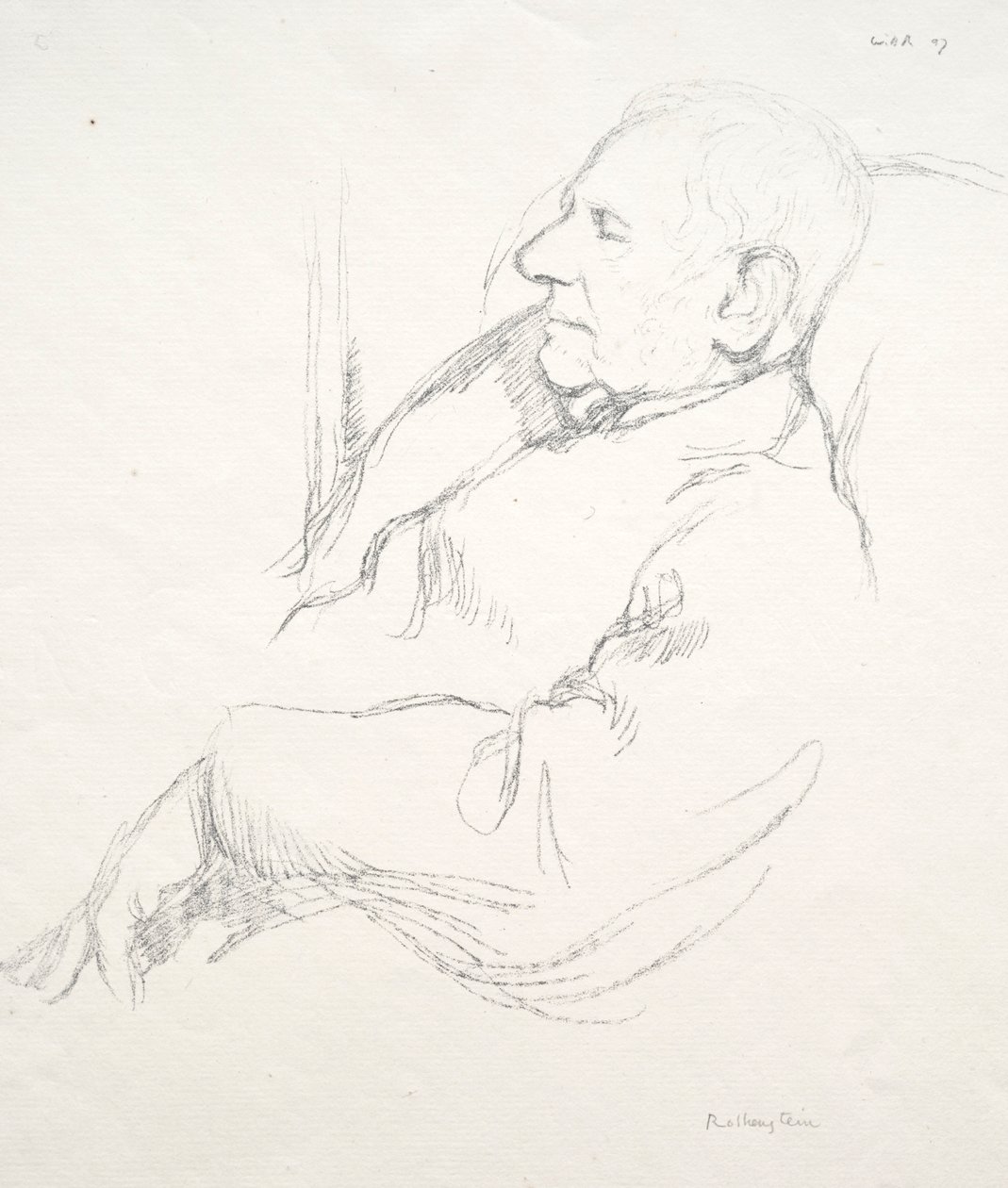 Sir Francis Seymour Haden sov, 1897. av William Rothenstein