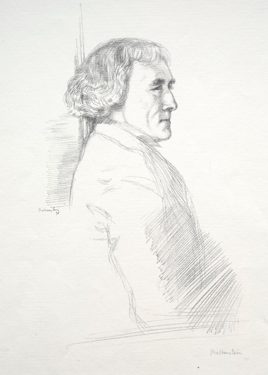 Sir Henry Irving av William Rothenstein
