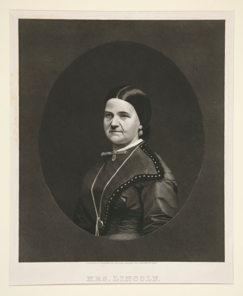 Mrs. Lincoln (Abraham) av William Sartain