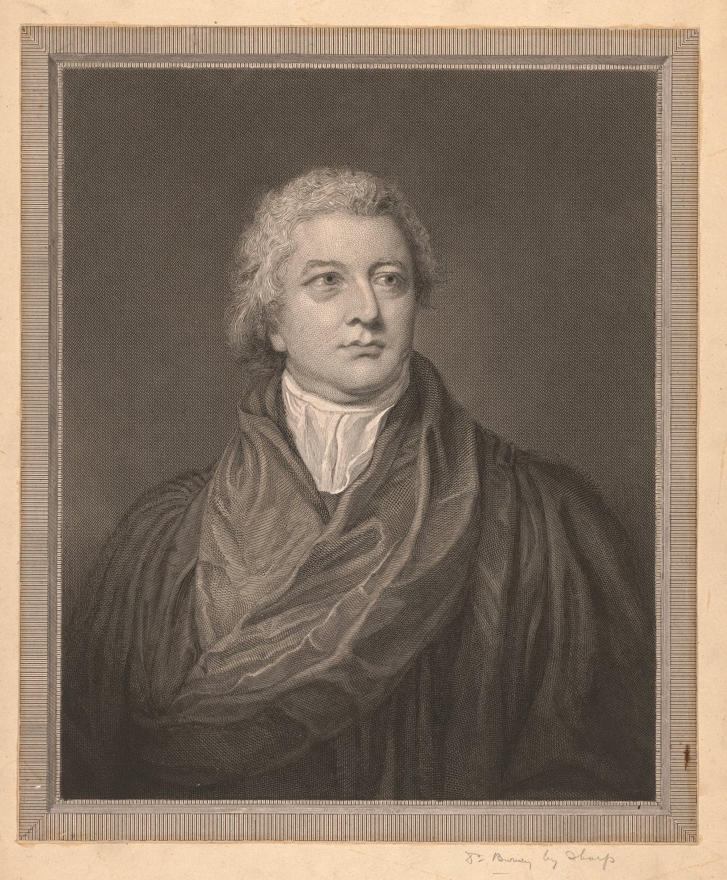 Dr Burney av William Sharp