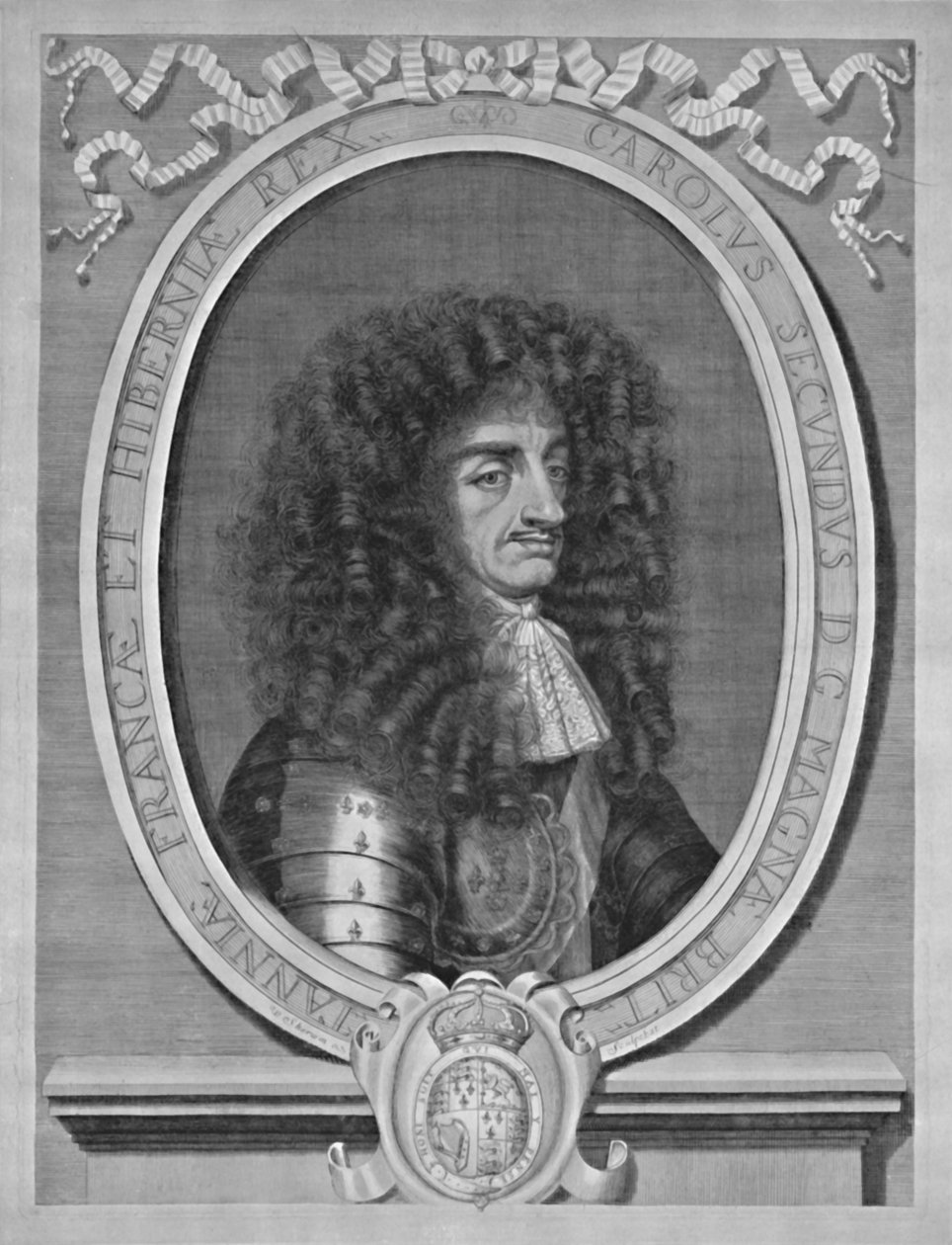 Porträtt av Karl II, c1660-1685, 1928 av William Sherwin