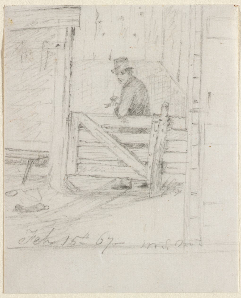 Vilar på staketet, 1867. av William Sidney Mount