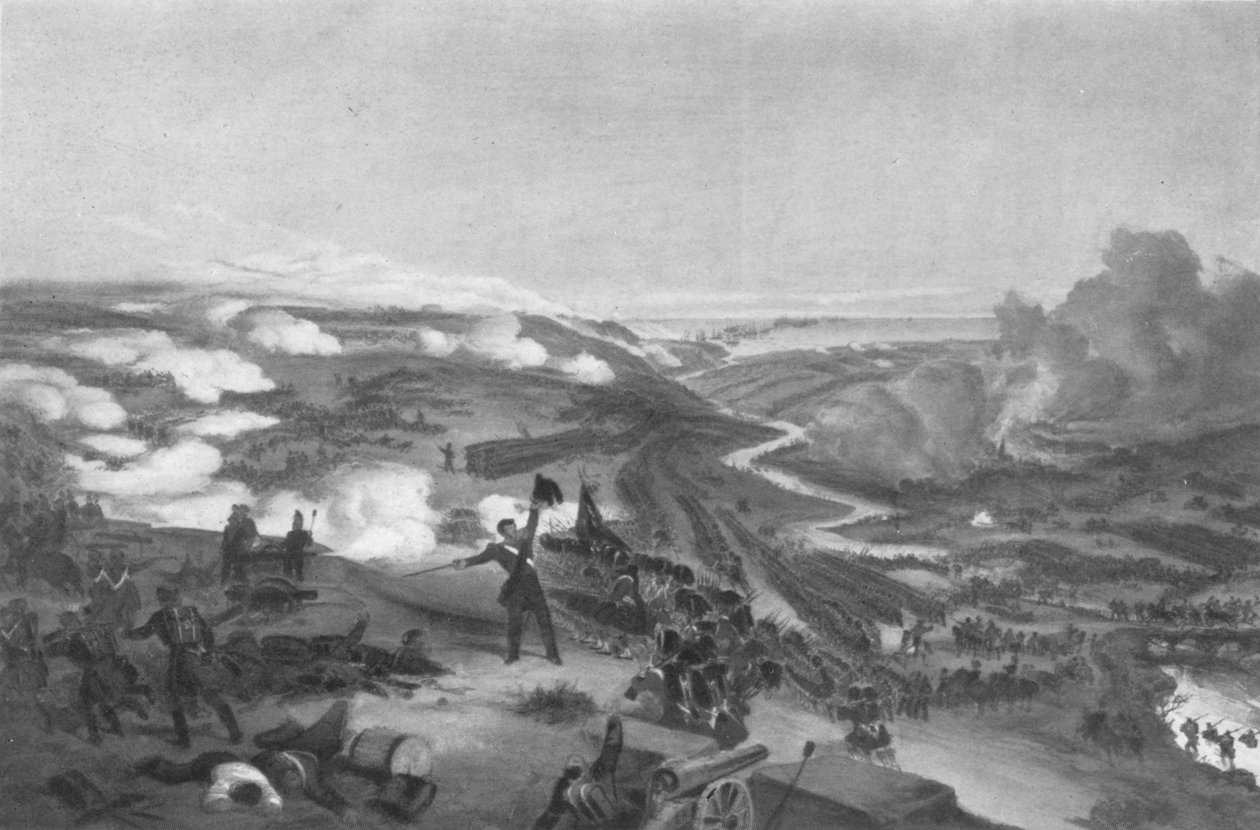 Slaget vid Alma, 1855 1909 av William Crimea Simpson