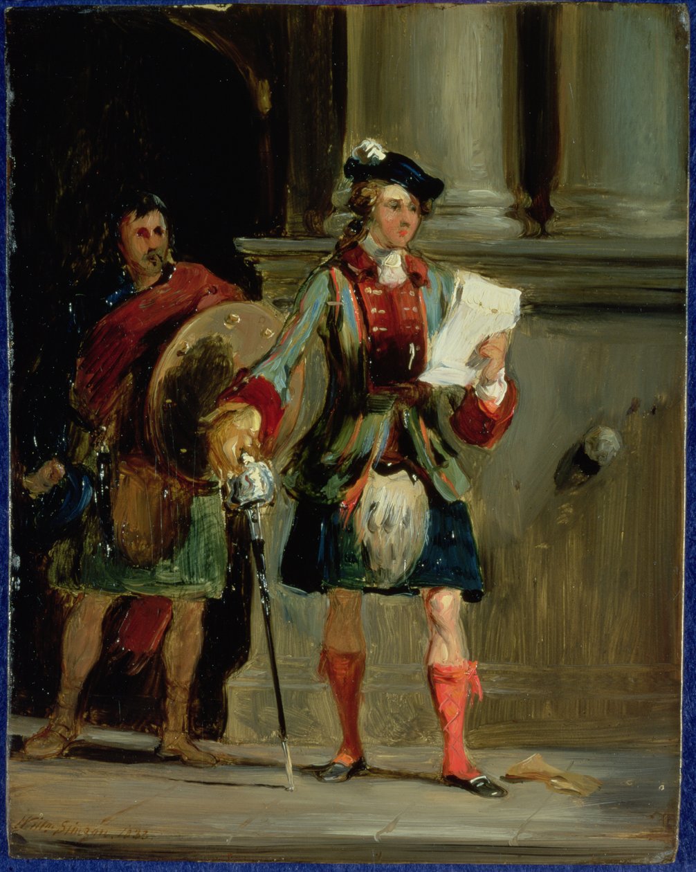 Prins Charlie vid Holyrood, 1833 av William Simson