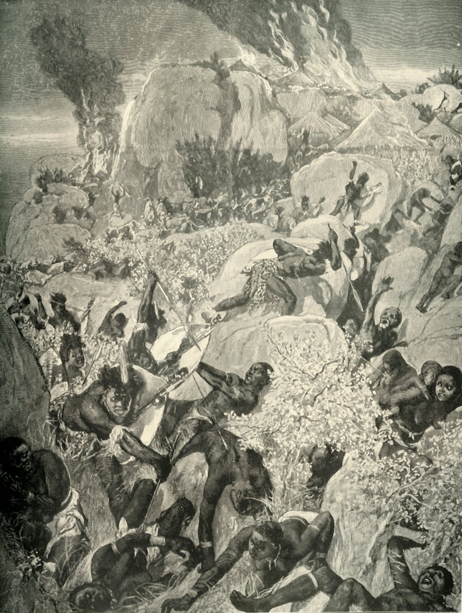 "A Matabele Raid in Mashonaland", 1900. av William Small