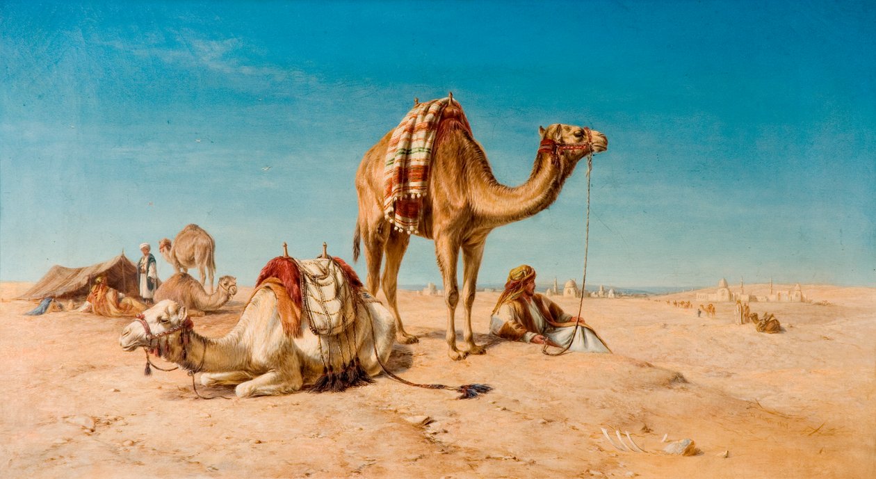 Ett stopp i öknen, 1867 av William Snr. Luker