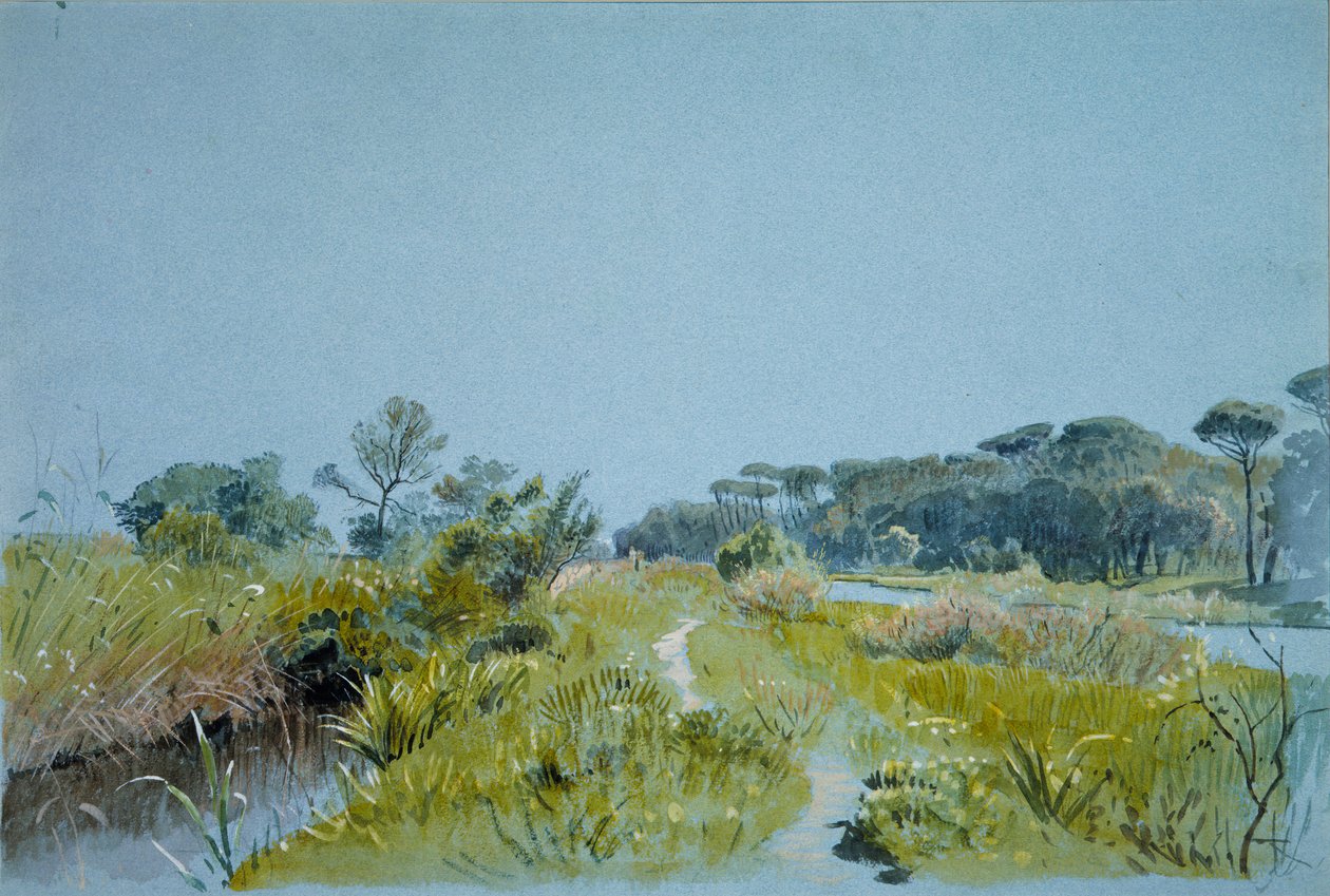 Castel FusanoNära Rom, ca. 1885. av William Stanley Haseltine