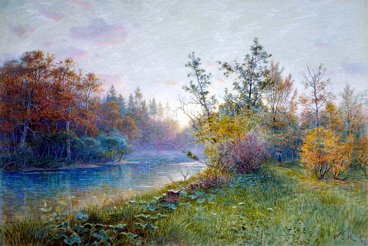 Bruksdammen i Traunstein, 1894. av William Stanley Haseltine