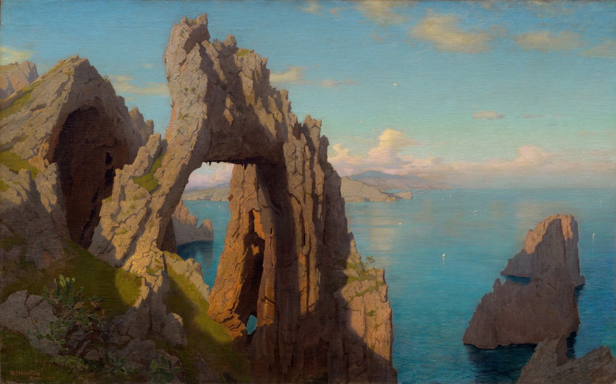 Natural Arch på Capri, 1871. av William Stanley Haseltine