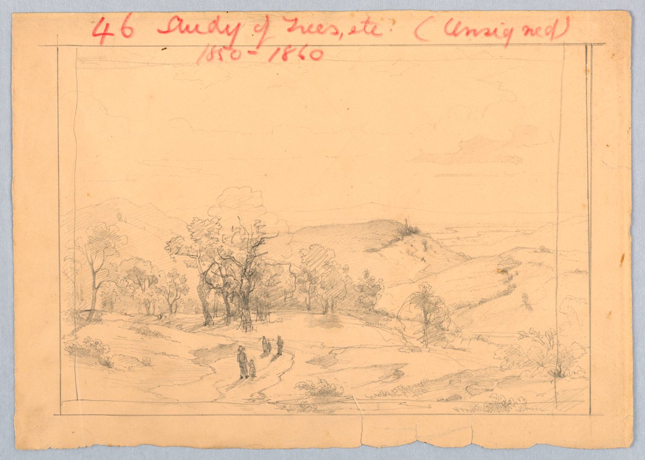 Studie för landskap av William Stanley Haseltine