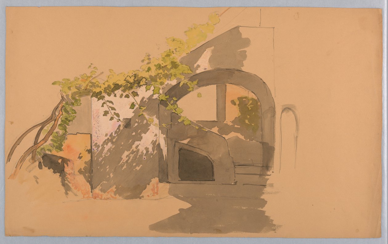 Studie av dörröppning av William Stanley Haseltine