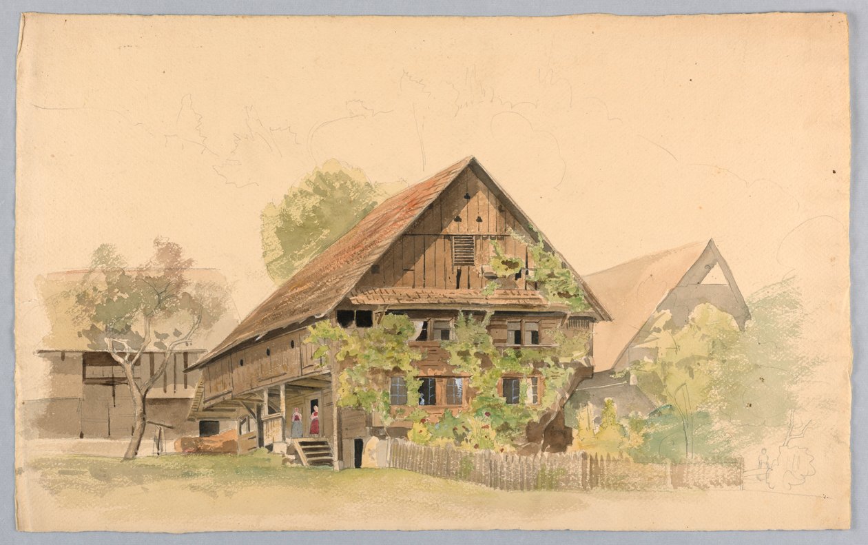 Studie av landskap, Schweiz av William Stanley Haseltine