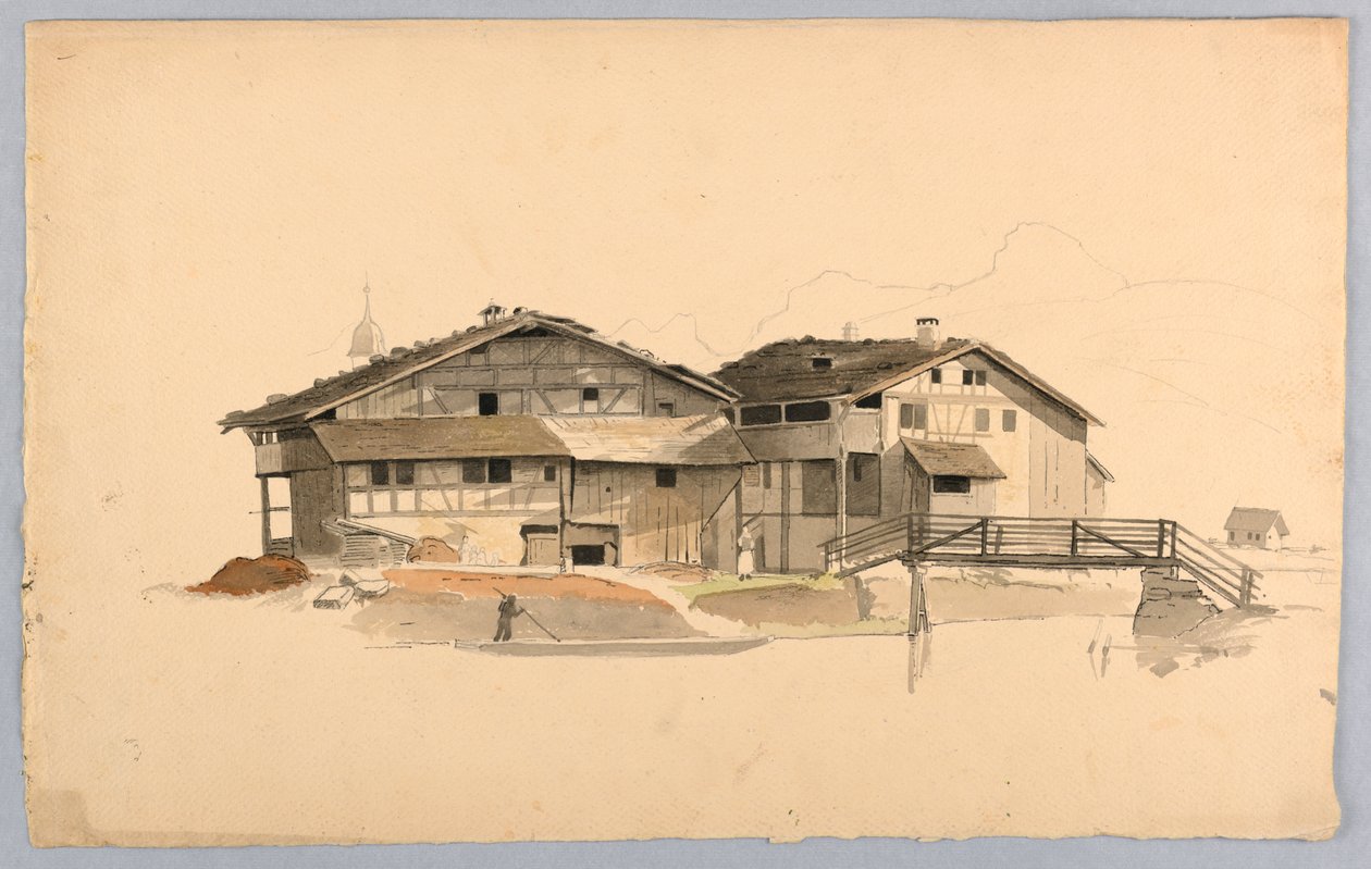 Studie av landskap, Schweiz av William Stanley Haseltine