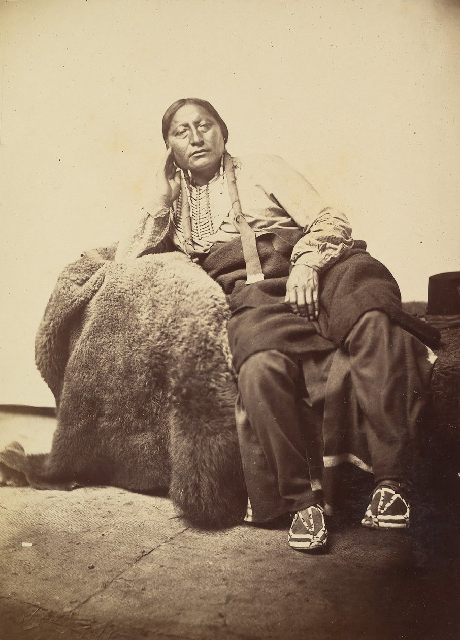 Man-ni-mic, Cheyenne-hövding, 1869-74. av William Stinson Soule