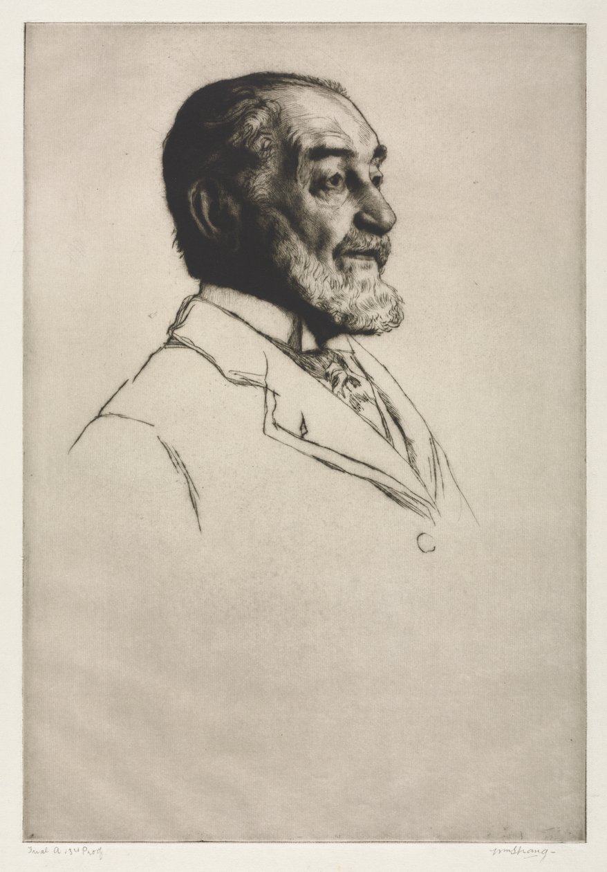 Frederick Harrison av William Strang