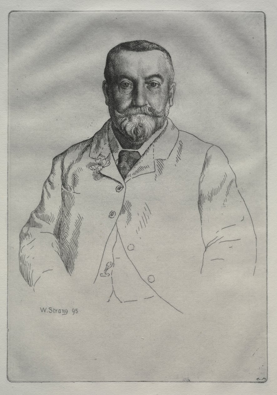 Porträtt av H. Cock av William Strang