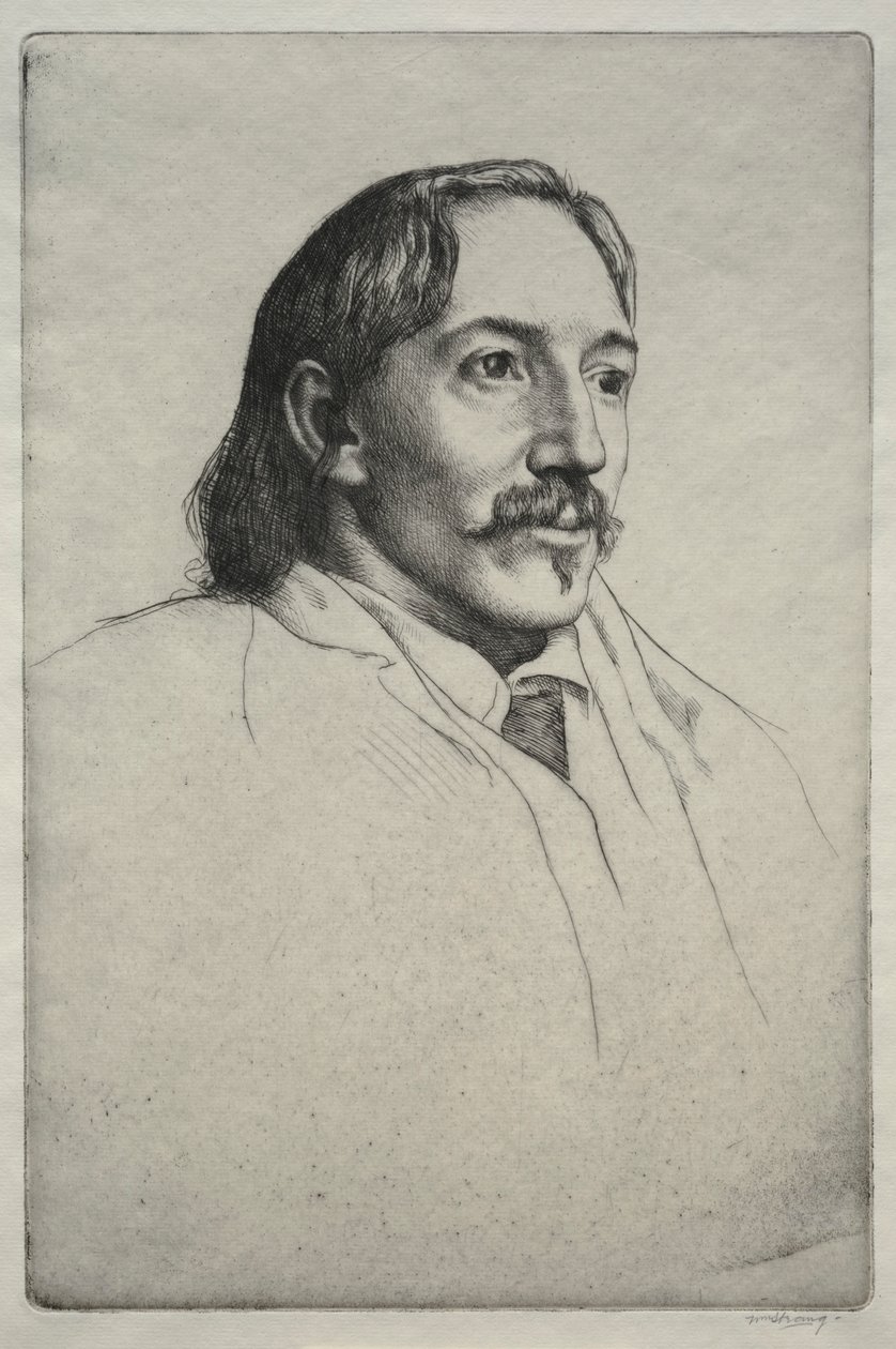 Robert Louis Balfour Stevenson, 1893. av William Strang