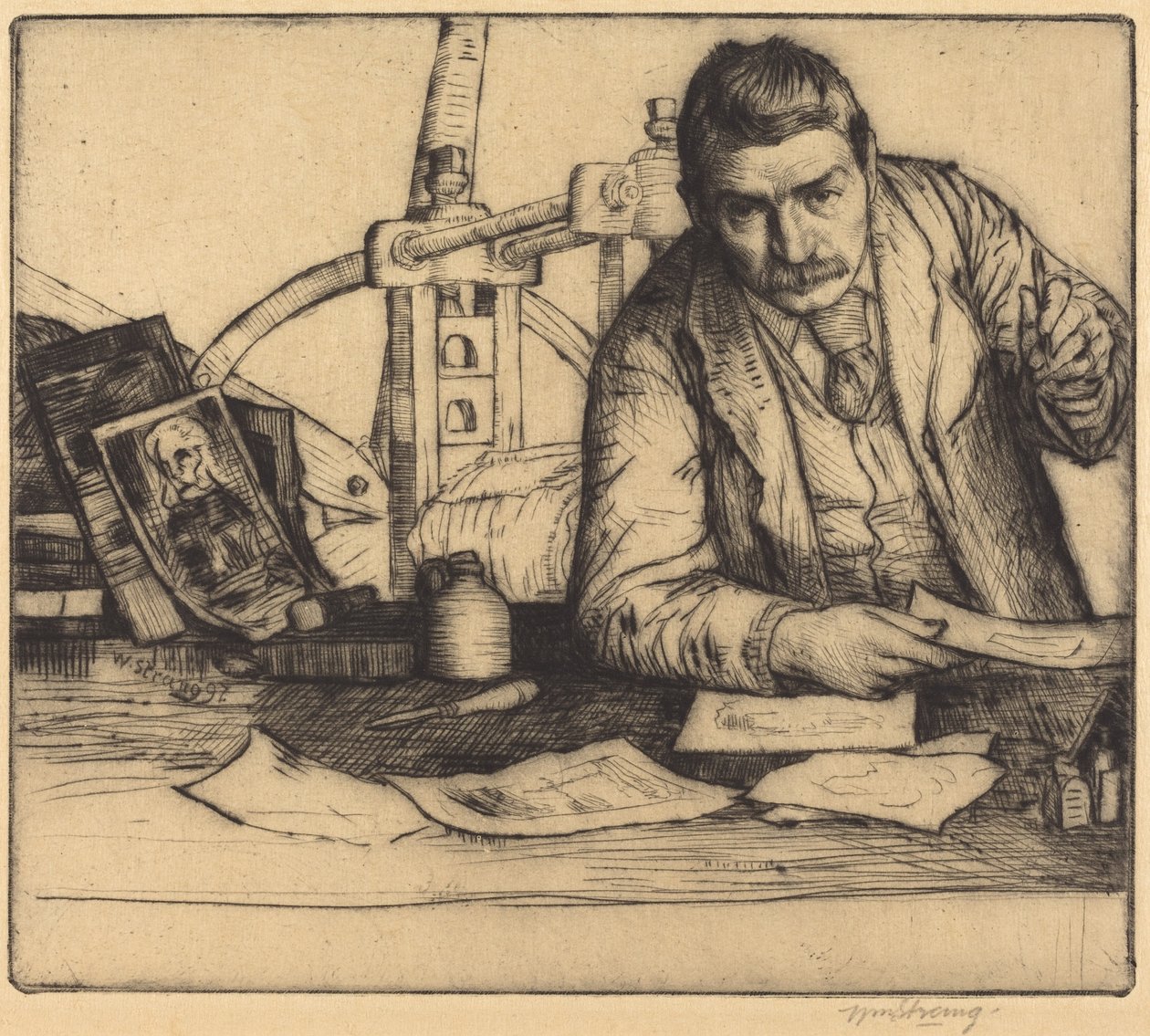 Självporträtt av William Strang