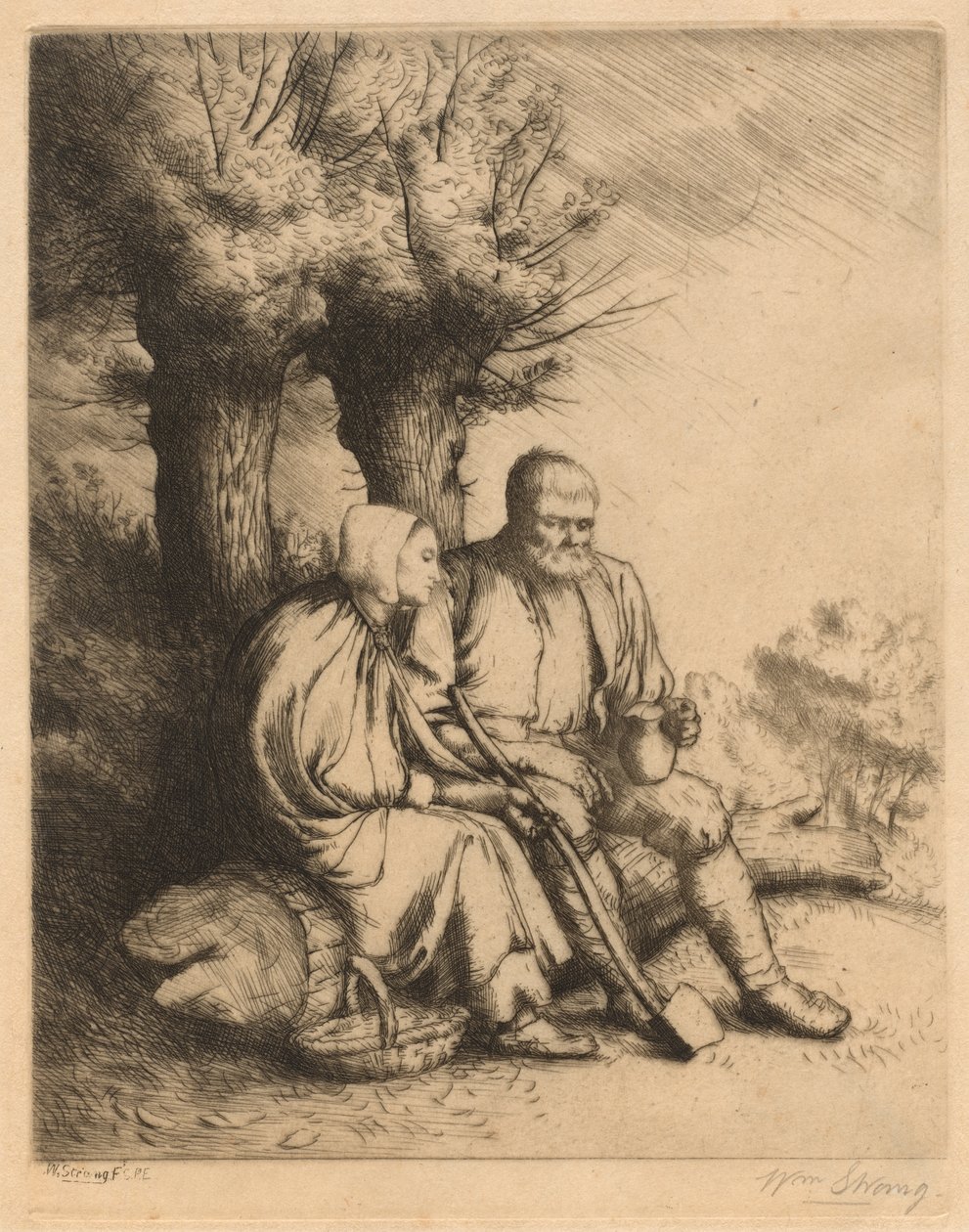 Trämannen, 1881. av William Strang
