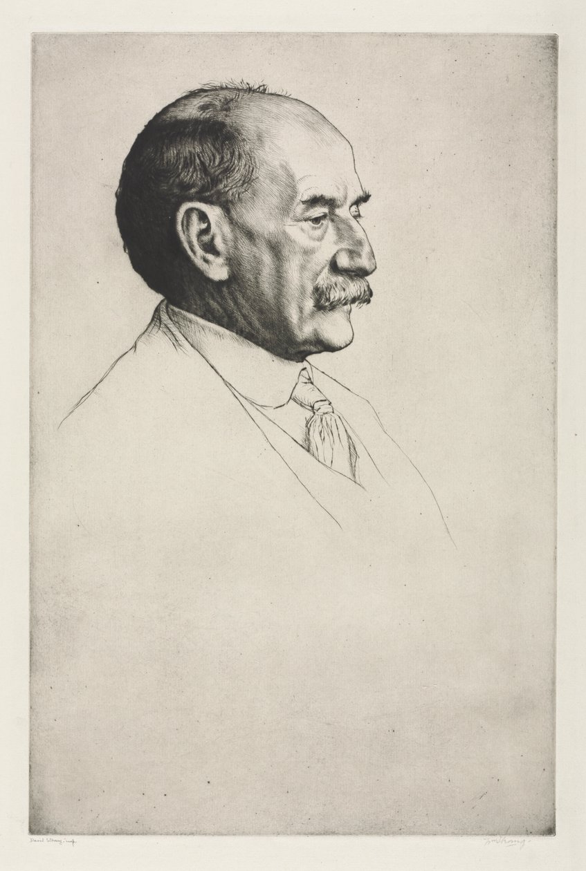 Thomas Hardy, Facing Right, 1910. av William Strang