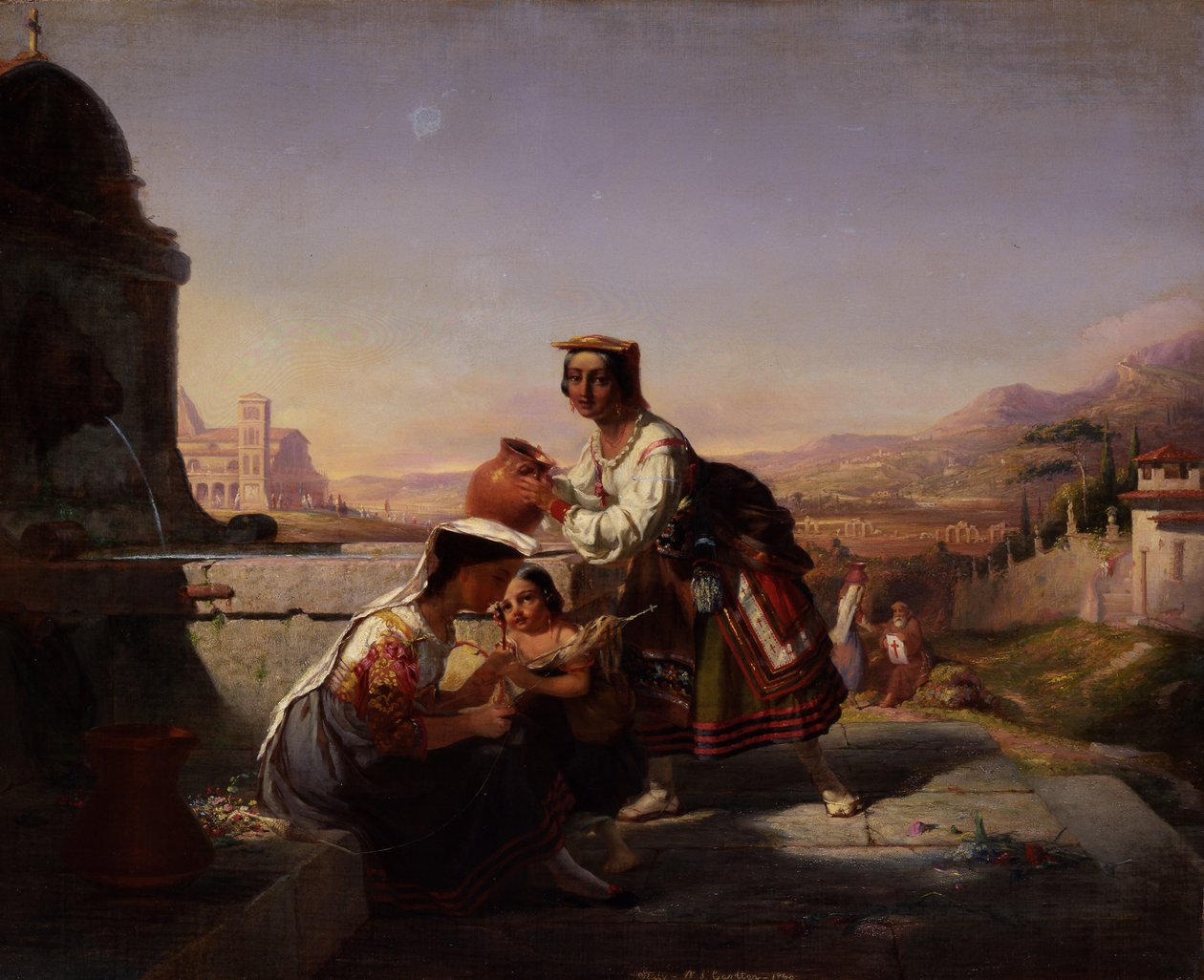 Italiensk scen, 1860. av William Tolman Carlton