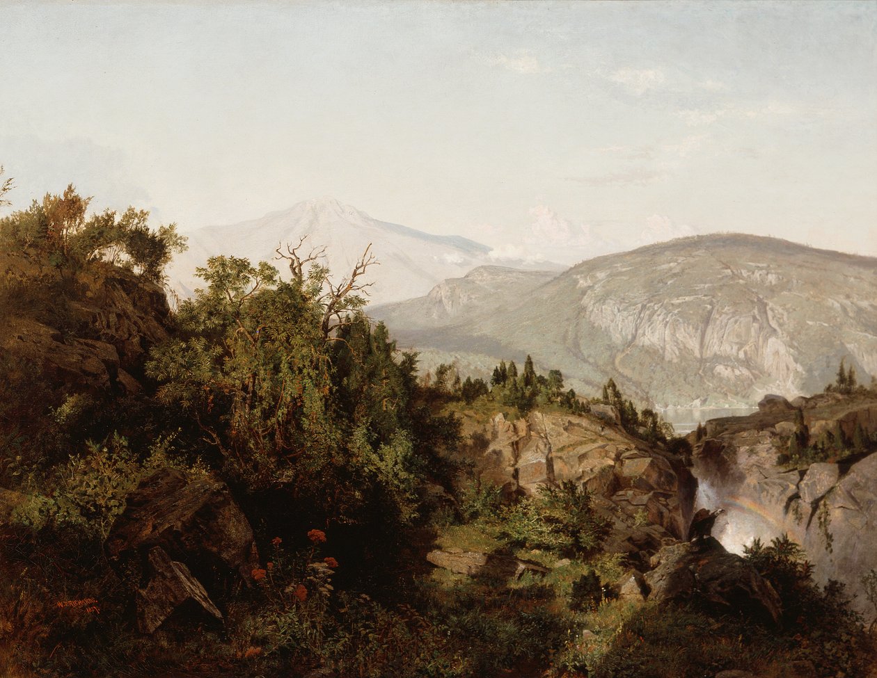 I Adirondackbergen av William Trost Richards