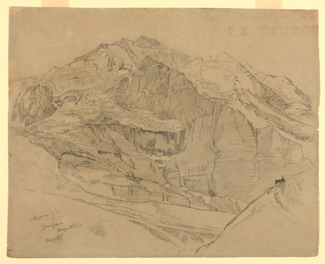 Landskap, Jungfrau, Schweiz av William Trost Richards