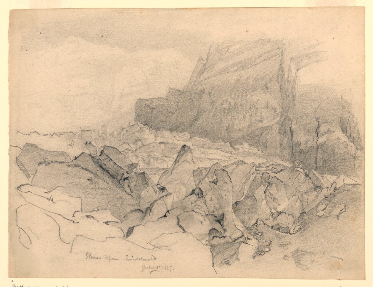 Landskap, Grindelwald, Schweiz av William Trost Richards