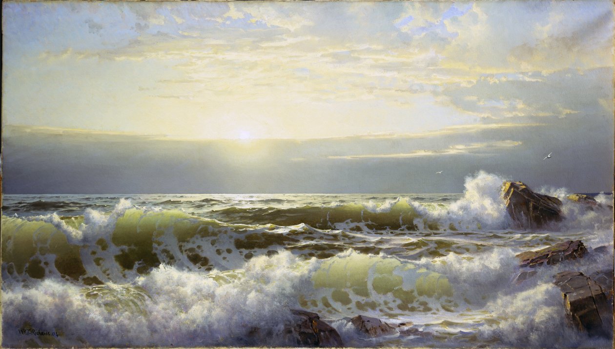 Utanför Connecticut, Newport, 1904 av William Trost Richards