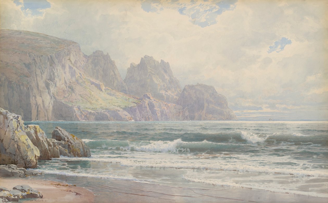 Klippiga kustlinjen av William Trost Richards