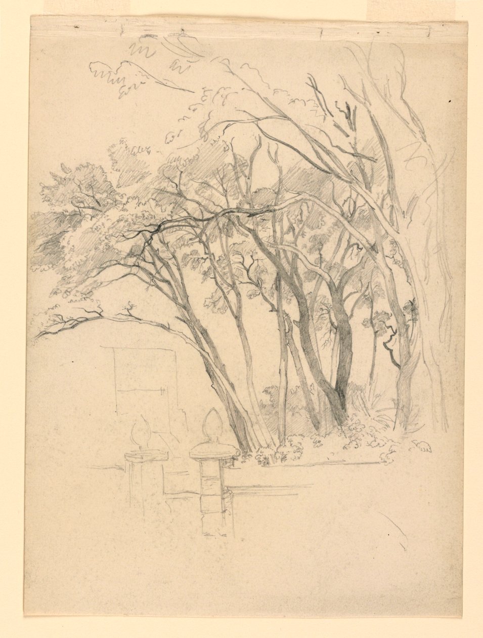 Studie av lövverk av William Trost Richards