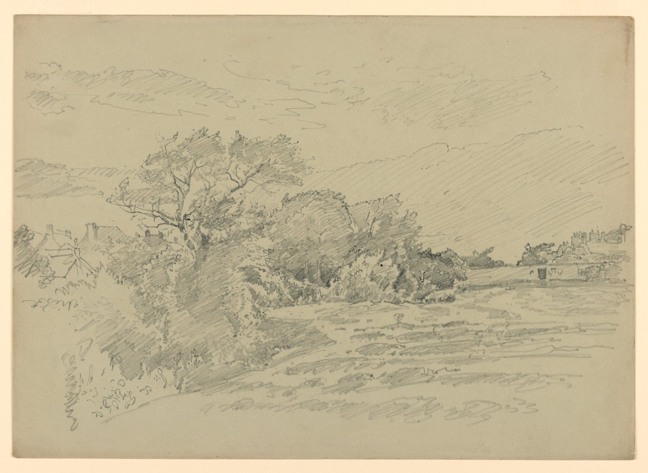 Studie av landskap av William Trost Richards