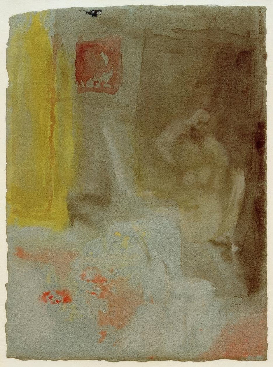 Ett sovrum med en kvinnlig naken av Joseph Mallord William Turner