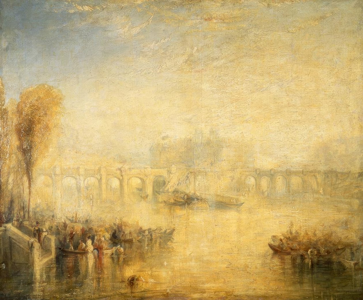 Utsikt över Pont Neuf i Paris av Joseph Mallord William Turner