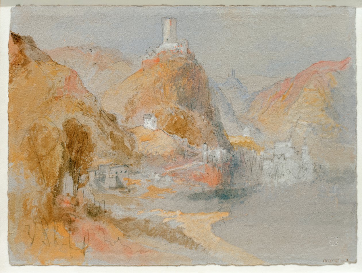 Cochem sett från söder av Joseph Mallord William Turner