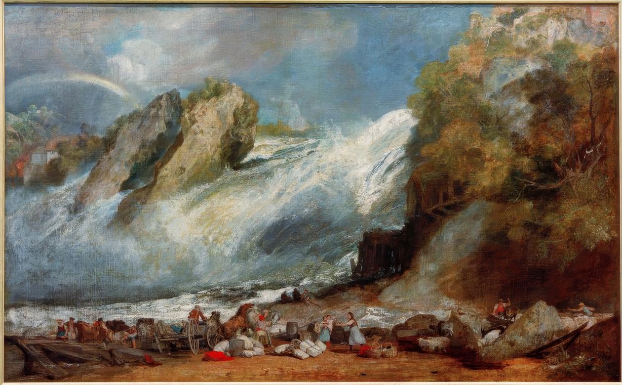 Rhens fall i Schaffhausen av Joseph Mallord William Turner