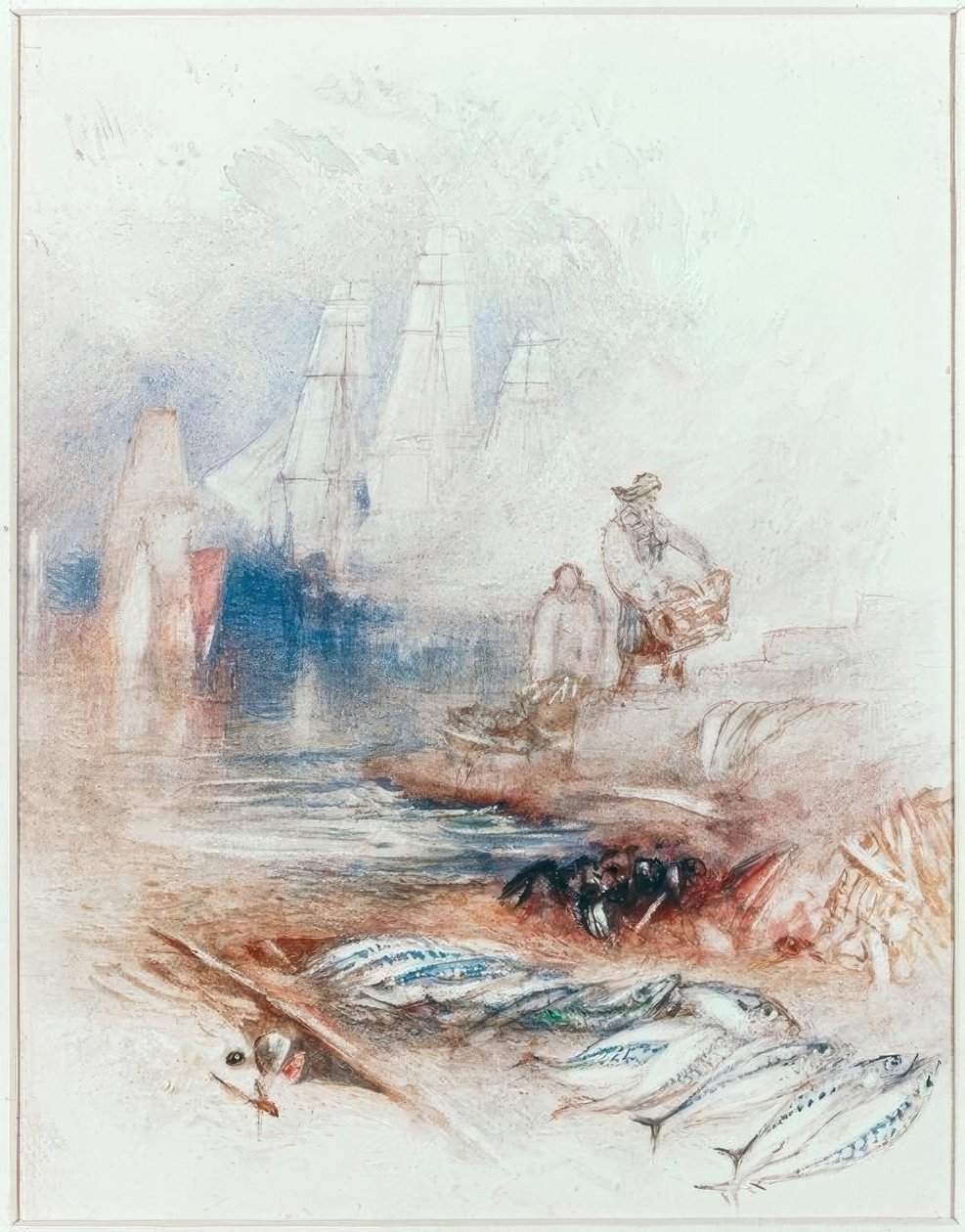 Makrill på stranden av Joseph Mallord William Turner