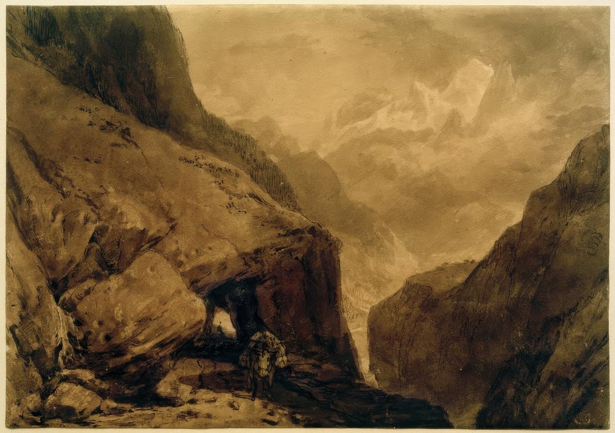 Mt St Gothard av Joseph Mallord William Turner