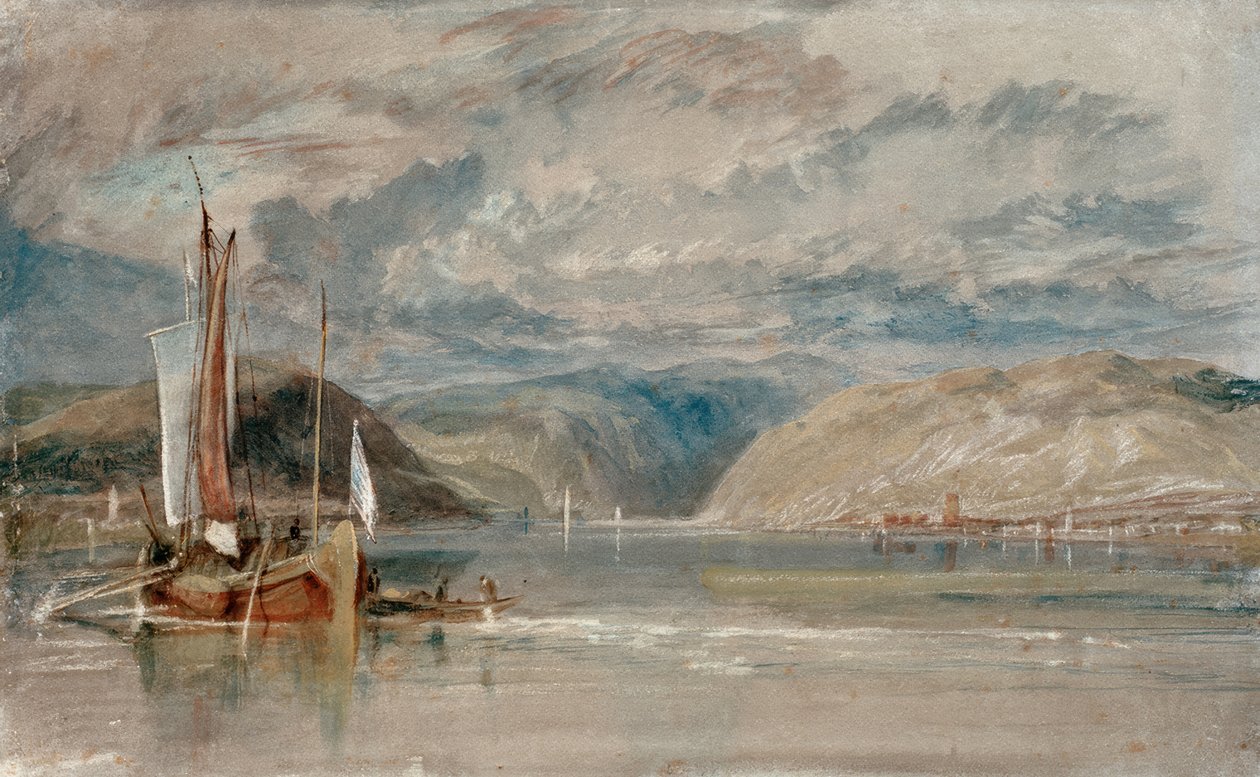 Rüdesheim, utsikt över Binger Loch av Joseph Mallord William Turner