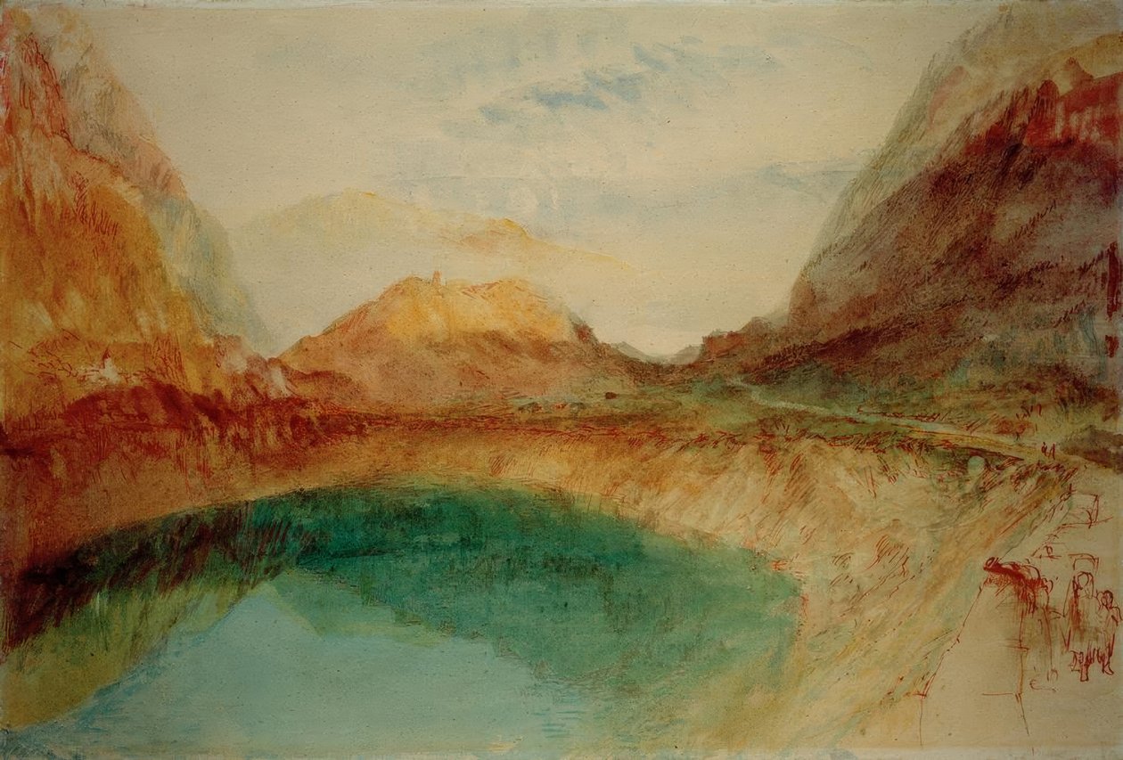 Sjön i de schweiziska bergen av Joseph Mallord William Turner