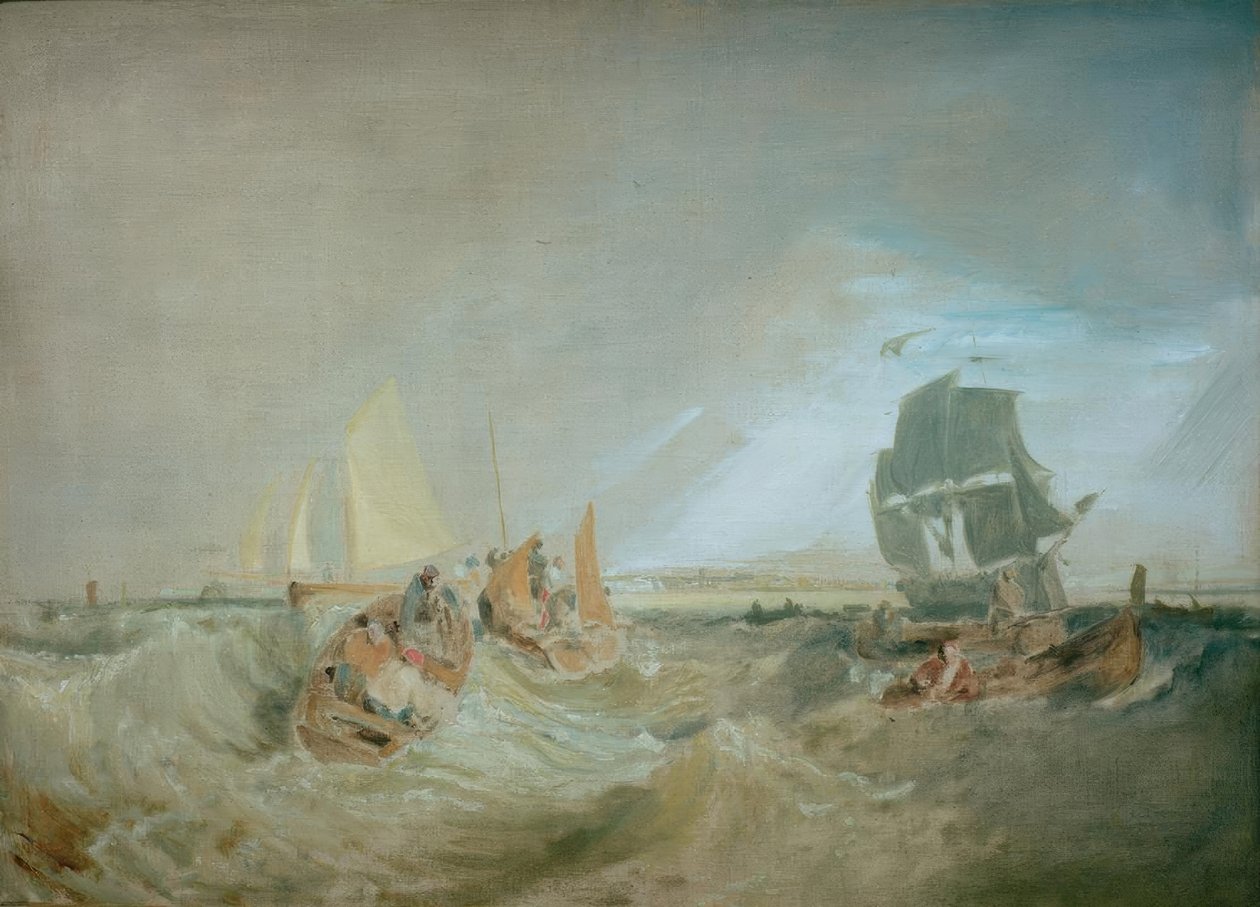 Frakt vid Themsens mynning av Joseph Mallord William Turner