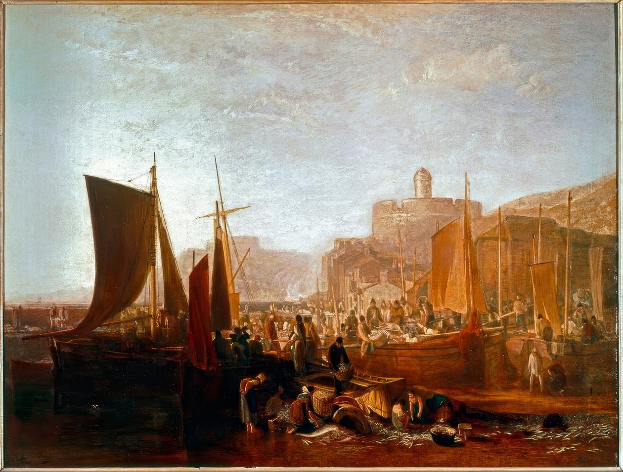 St Mawes vid Pilchard Season av Joseph Mallord William Turner