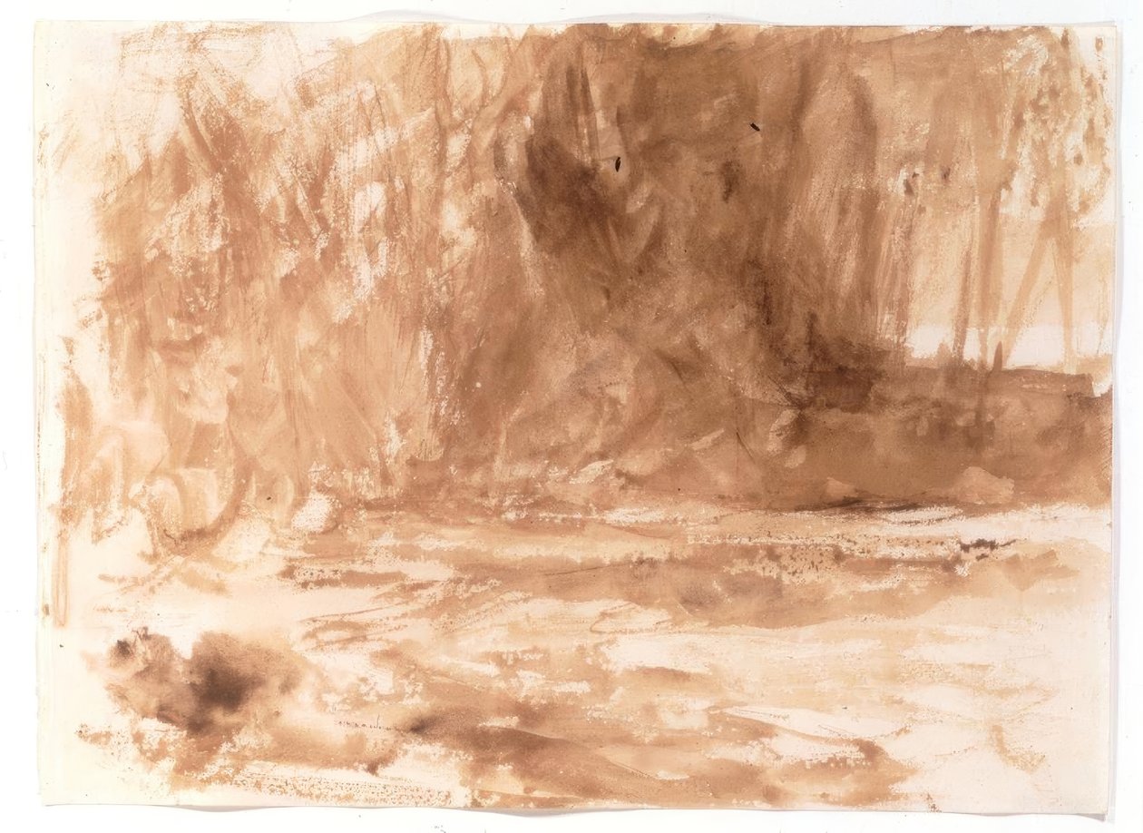 Studie på floden Washburn, Yorkshire av Joseph Mallord William Turner