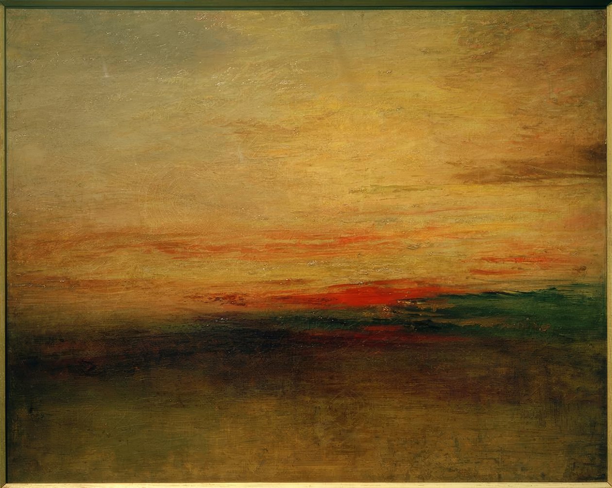 Solnedgång(?) av Joseph Mallord William Turner