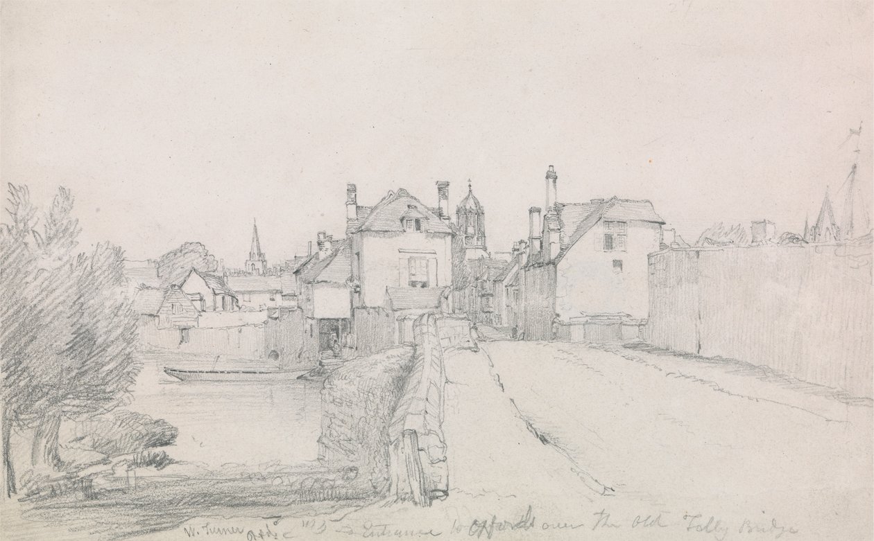 Oxford, Folly Bridge av William Turner of Oxford