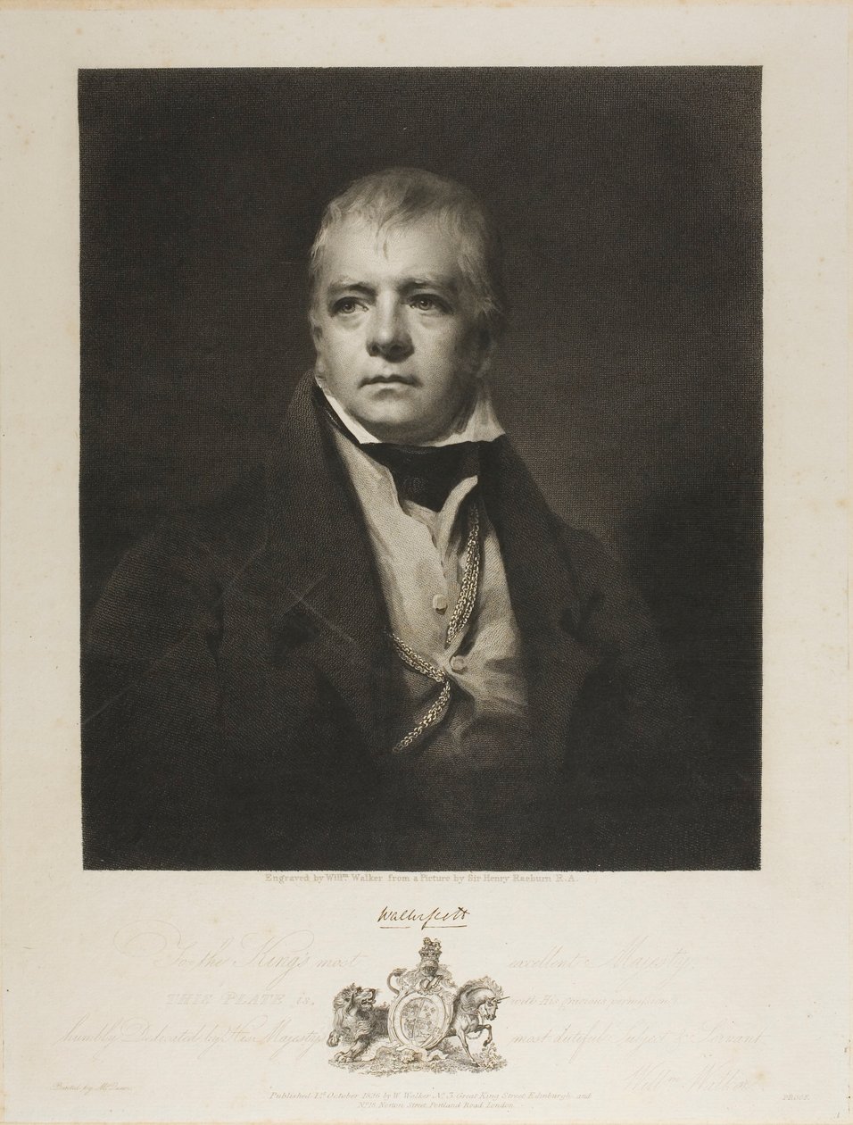 Sir Walter Scott Bart av William Walker