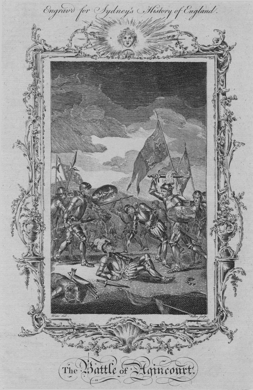 Slaget vid Agincourt, 1773. av William Walker